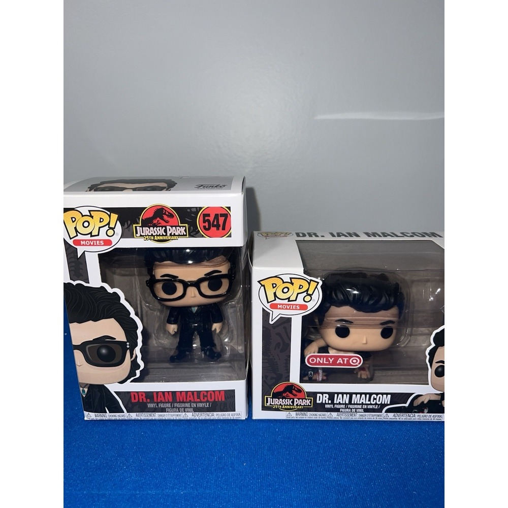 Funko Pop Jurassic Park Dr. Ian Malcolm #547 & #552 Target Exclusive 2-Pack